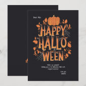 Halloween Pumpkin Wenskaart Feestdagenkaart (Voorkant / Achterkant)