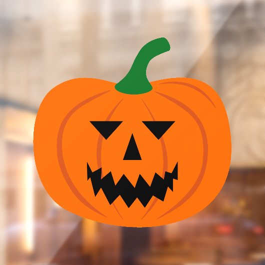 Halloween Pumpkin Window Cling Raamsticker (Vel 2)