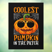 Halloween Pumpkin Window Cling Raamsticker (Vel 3)