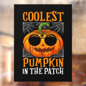 Halloween Pumpkin Window Cling Raamsticker (Vel 2)