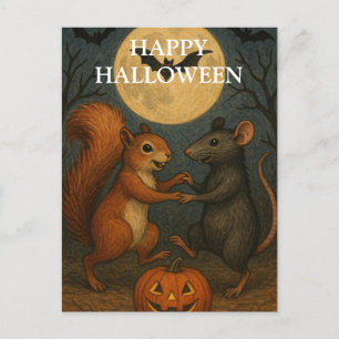 Halloween Pumpkin Witch Scary Night Briefkaart