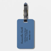 Halloween Pumpkins and Black Cat Bagagelabel (Achterkant verticaal)