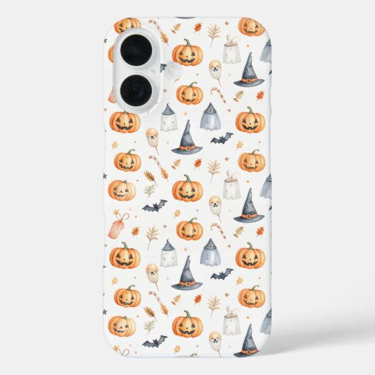 Halloween Pumpkins and Ghosts Pattern Case-Mate iPhone Case (Achterkant)