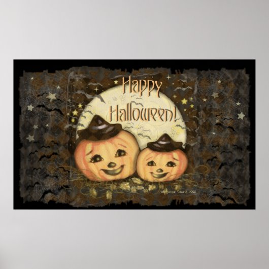 Halloween  Pumpkins Art Poster (Voorkant)