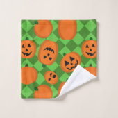 Halloween Pumpkins Bad Handdoek (Wasdoekje)