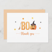 Halloween Pumpkins Boo Bedankkaart (Voorkant / Achterkant)