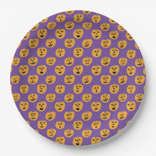 Halloween PUMPKINS Jack-O-Lantern Papieren Bordje