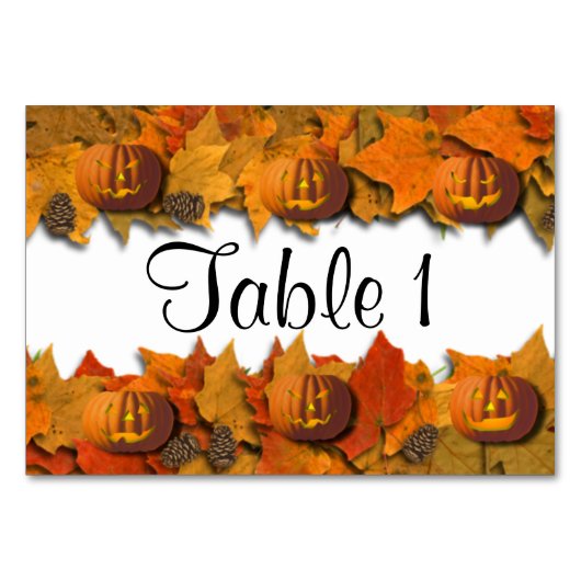 Halloween Pumpkins Kaart (Voorkant)