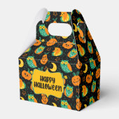 Halloween Pumpkins Moon Owls Favor Box Bedankdoosjes (Voorkant Zijde)
