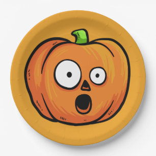Halloween Pumpkins paper borden 5 Papieren Bordje