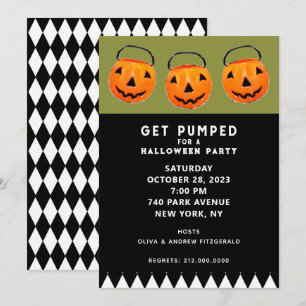 Halloween  Pumpkins Party Kaart