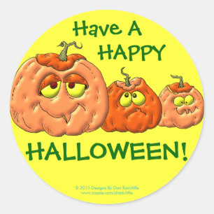 Halloween Pumpkins Ronde Sticker