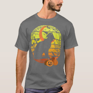 Halloween Pumpkins Scary Cat Witch Pet & M T-shirt