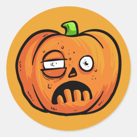 Halloween Pumpkins stickers 6 (Voorkant)