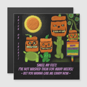 Halloween Pumpkins Trick or treat Magnetische Kaar