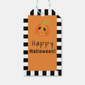 Halloween Pumpkins Whimsical Party Favor Cadeaulabel (Voorkant)