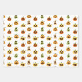 Halloween Pumpkins Wrapping Paper  (Voorkant)