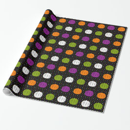 Halloween Pumpkins Wrapping Paper Cadeaupapier