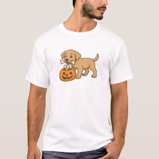 Halloween Pup with Bones and Pumpkin Pal Classic T T-shirt