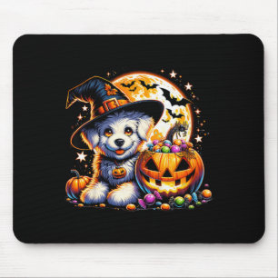 Halloween Puppie Hond T-Shirt9 Muismat