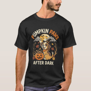 Halloween Puppies Pompoen Nacht T-shirt