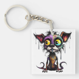 Halloween Puppy #4 Digitale kunst Sleutelhanger