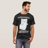 Halloween  Purranormal Cativity Ghost Cat T-shirt (Voorkant volledig)