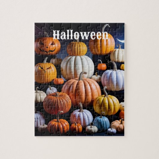 Halloween Puzzle Party: Spooky Fun voor iedereen! Legpuzzel (Verticaal)
