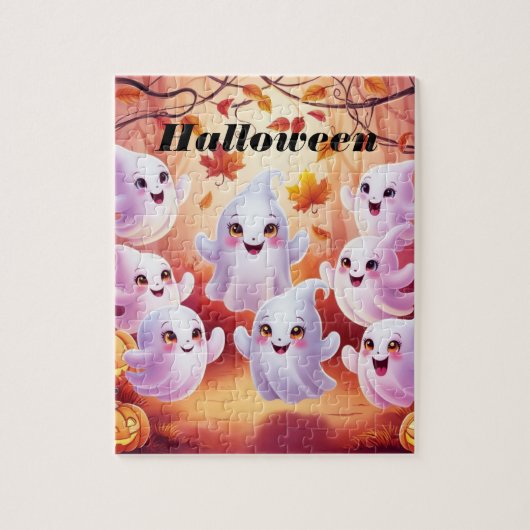 Halloween Puzzle Party: Spooky Fun voor iedereen! Legpuzzel (Verticaal)