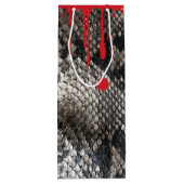 Halloween Python Snake Skin - Driving Blood Wijn Cadeautas (Achterkant)