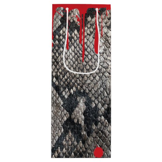 Halloween Python Snake Skin - Driving Blood Wijn Cadeautas (Voorkant)