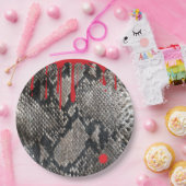 Halloween Python Snake Skin - Gory Bloody Scary Papieren Bordje (Feest)