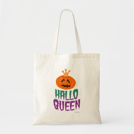 Halloween Queen Funny Okslogan Art Tote Bag (Voorkant)