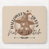 Halloween Queen, geen heks Muismat (Voorkant)