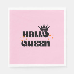 Halloween Queen, Halloqueen, Retro Halloween Art Servet