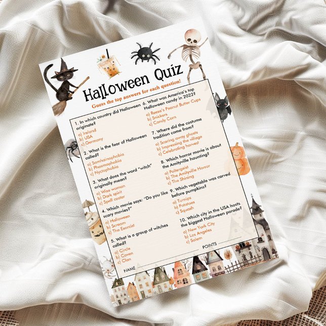 Halloween Quiz voor volwassenen (Creator heeft geüpload)