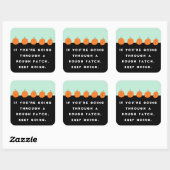 Halloween Quote Vierkante Sticker (Vel)