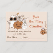 Halloween raden hoeveel spel behuizing Kaart (Voorkant)