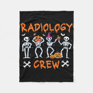 Halloween Radiologie Herfst Autumn Rad Tech X-ray  Fleece Deken