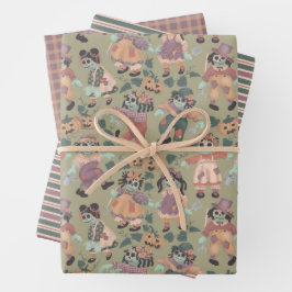 Halloween Rag Doll Zombies inpakpapier (2) Vel