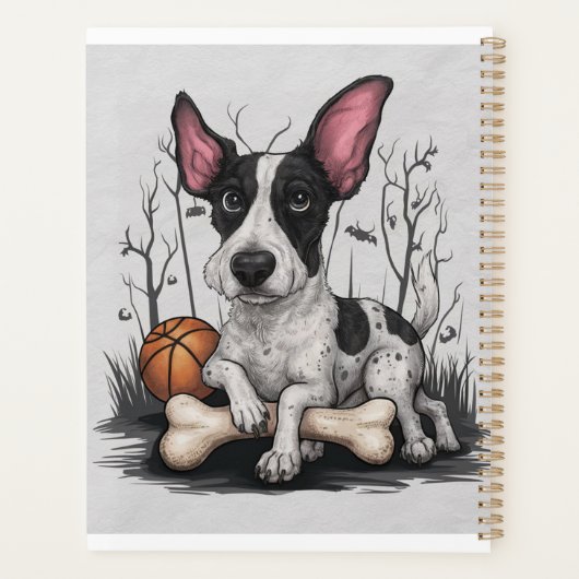 Halloween rapide : Chien tacheté avec basket-ball (Dos)