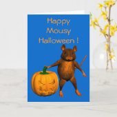 Halloween Rat Kaart (Gele Bloem)