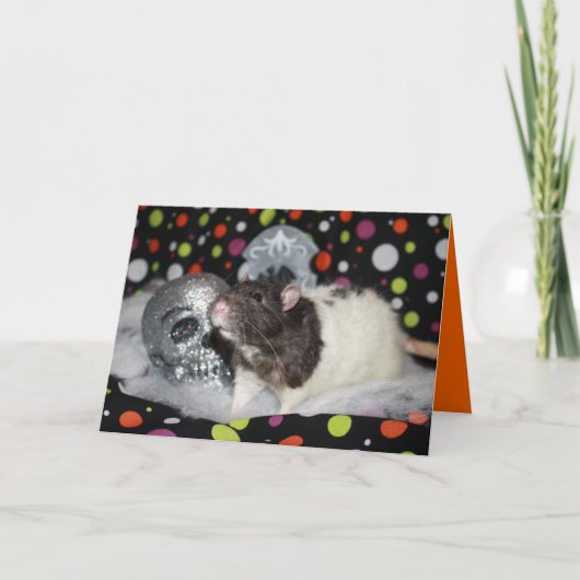 Halloween Rattie - carte (Devant)