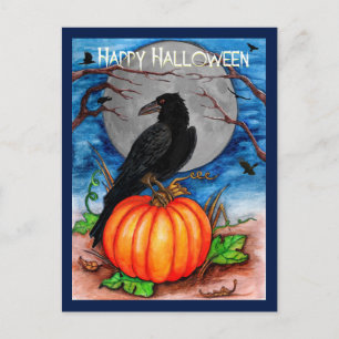 Halloween Raven Briefkaart