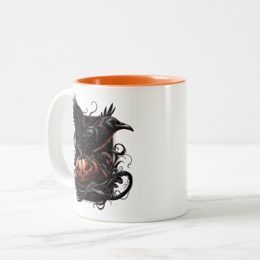 Halloween Raven Coffee Mug (Devant gauche)