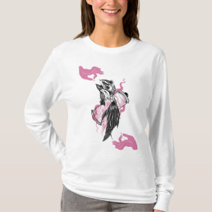 Halloween Raven Dames T-shirt met lange mouwen