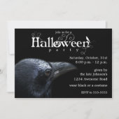 Halloween Raven Invitation Kaart (Voorkant)