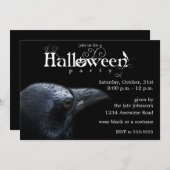 Halloween Raven Invitation Kaart (Voorkant / Achterkant)