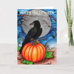Halloween Raven Kaart