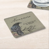 Halloween Raven Nevermore Paper Onderzetter (Schuin)